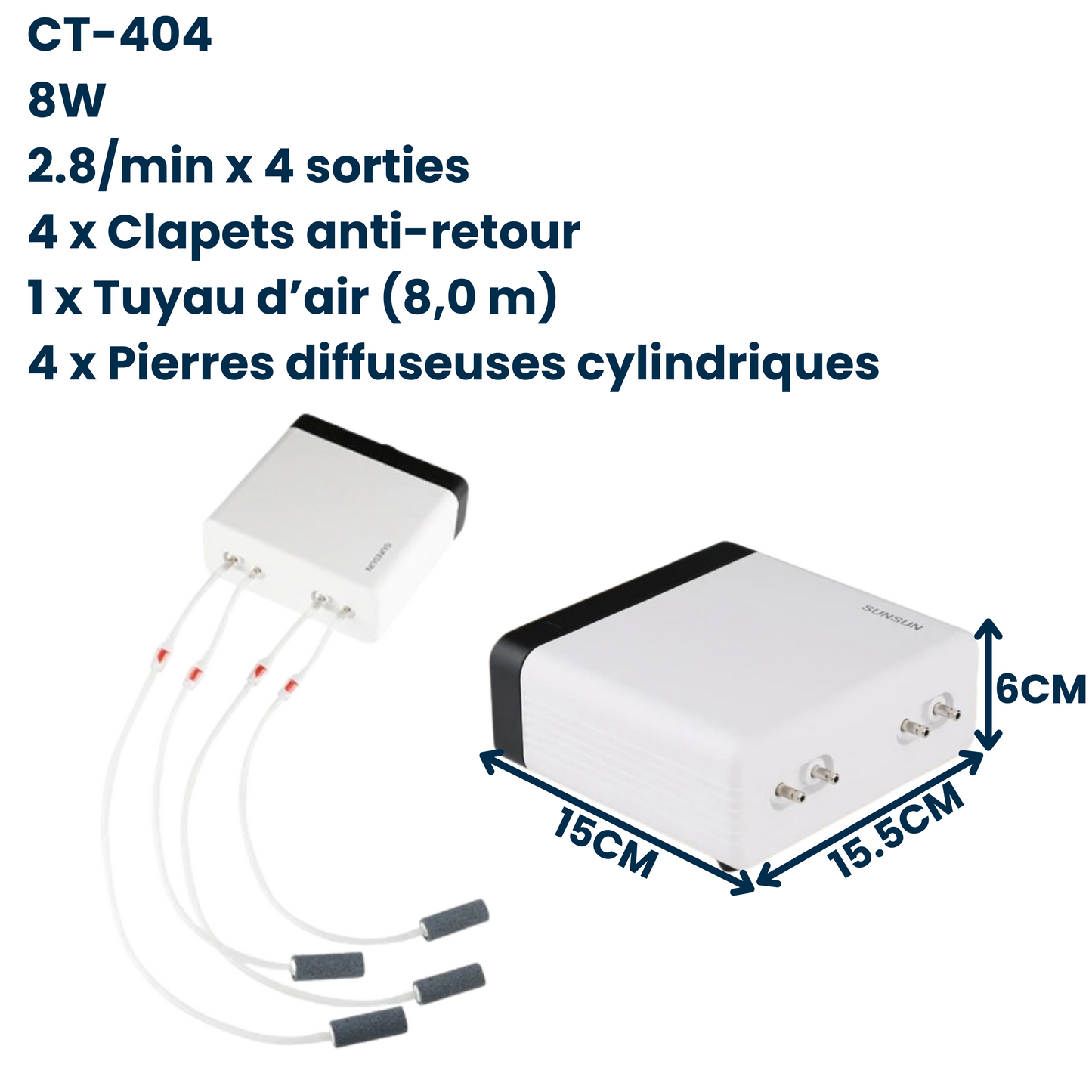 Pompe à Air Réglable Multi-Sorties