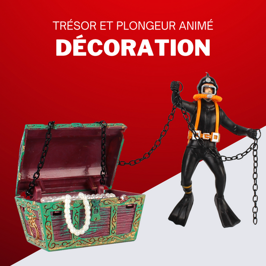 Plongeur et trésor animé